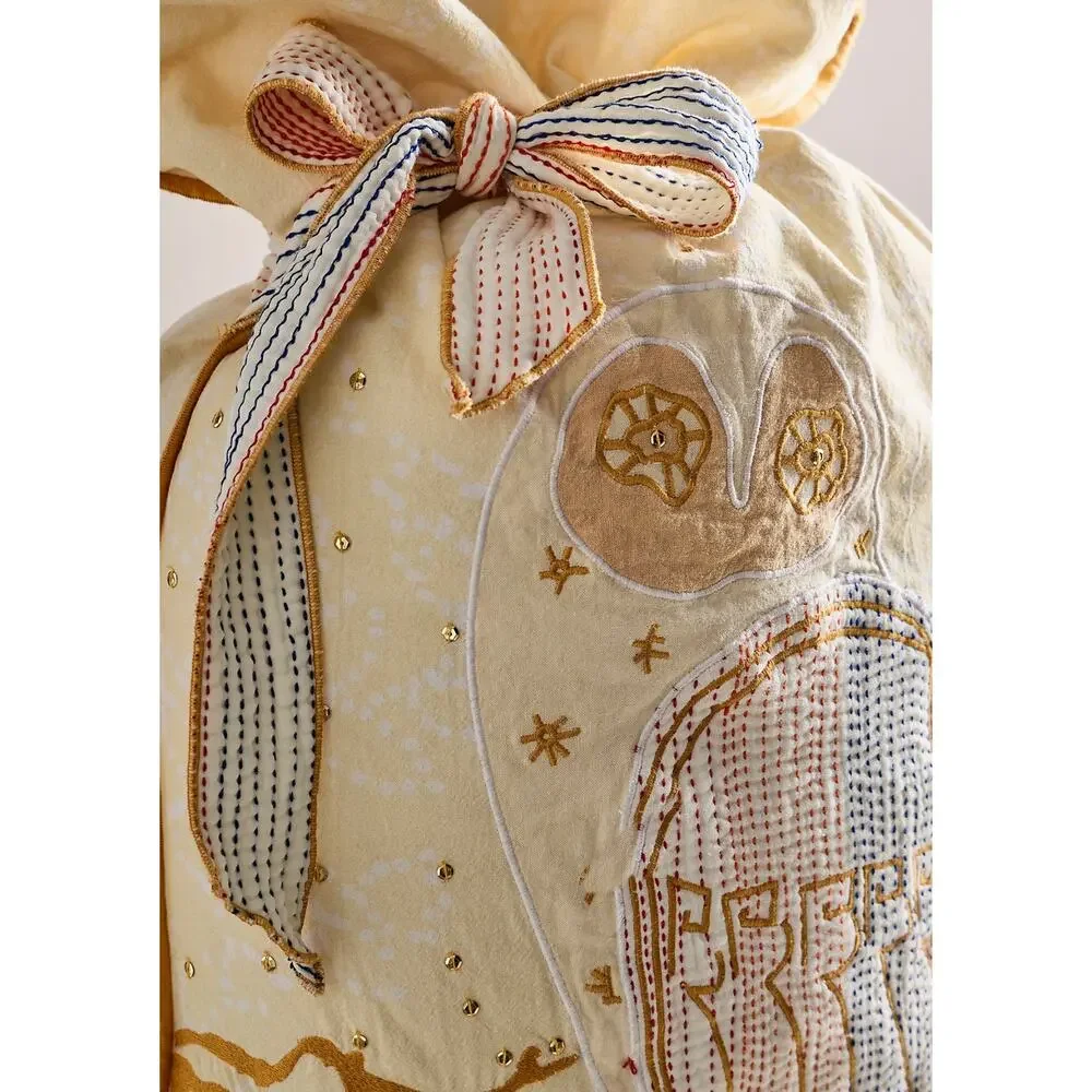 NWOT Free People One Perfect Present Gift Sack - Owl